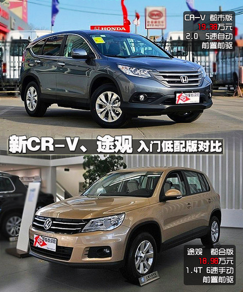 新CR-V对比途观