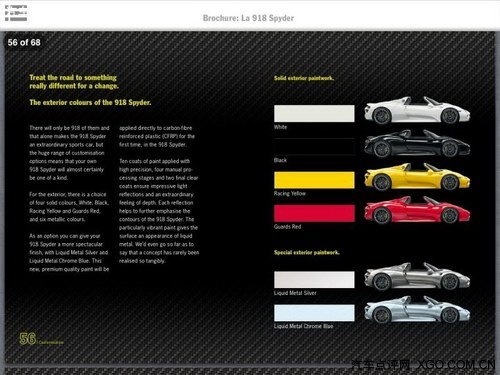保时捷918 Spyder宣传图