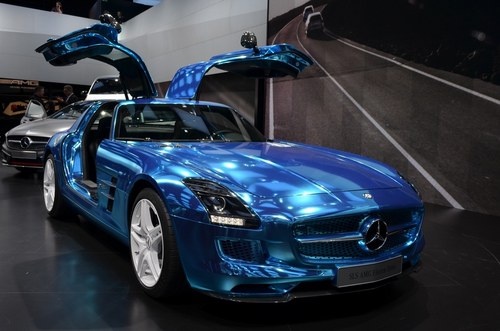 2012巴黎车展 奔驰SLS AMG电动版发布